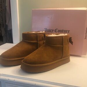 Juicy Couture Tan Ankle Boots